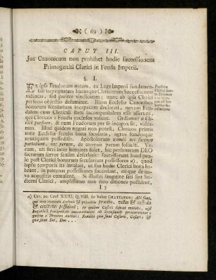 69-74, Caput III