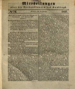 Mittheilungen über die Verhandlungen des Landtags im Königreiche Sachsen. 1836/37, Bd. 2