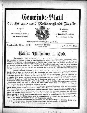 1888,11: No. 11, 11. März 1888