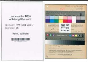 Entnazifizierung Wilhelm Hohn , geb. 11.08.1894 (Hafensekretaer)