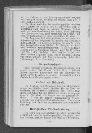 Konkurs des Prinzipals.