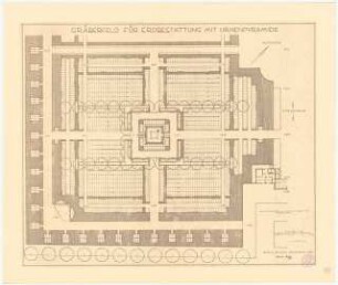 Friedhof: Grundriss 1:200
