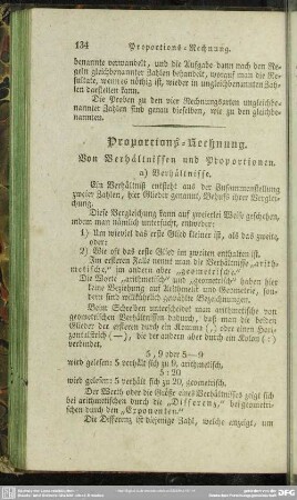 Proportions-Rechnung