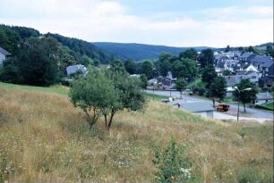 Teilansicht Ort und umgebende Landschaft