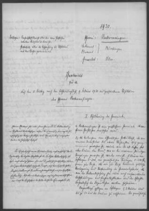 Unterensingen: Pfarrbericht 1930
