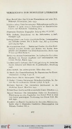 Verzeichnis der benutzten Literatur