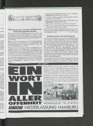 Kaffeetrinken mit Neubörnern