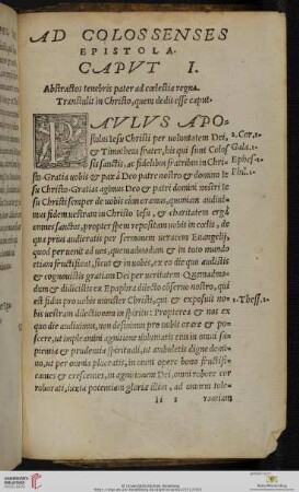 Ad Colossenses Epistola