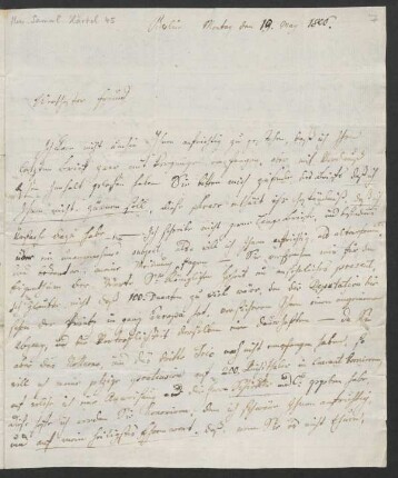 Brief an Gottfried Christoph Härtel ; 19.05.1806