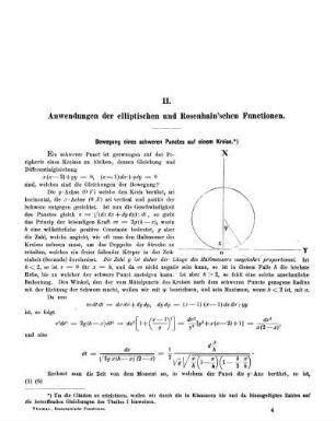 Das gewöhnliche mathematische Pendel. Herleitung der Bewegungsgleichungen.