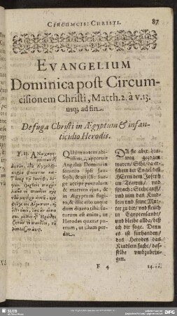Evangelium Dominica post Circumcisionem Christi