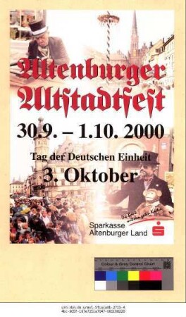 Originaltitel: Altenburger Altstadtfest 30.9. - 1.10.2000 Tag der deutschen Einheit 3. Oktober