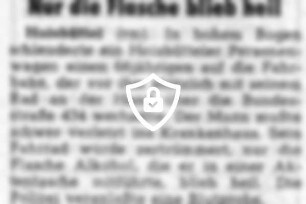 [Name maskiert] Flasche blieb heil