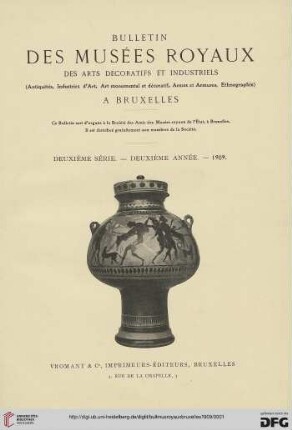Bulletin des Musées Royaux des Arts Décoratifs et Industriels