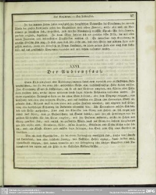 XXVI. Der Audienzsaal