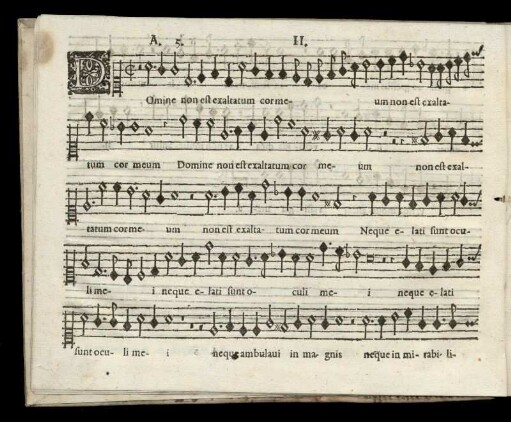 II. Domine non est exaltatum cor meum