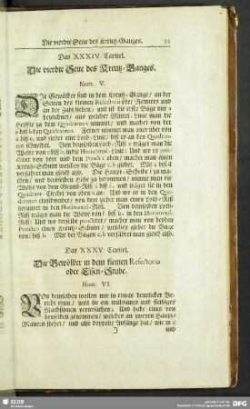 Das XXXIV. Capitel. Die vierdte Seite des Kreutz-Ganges. Num. V.