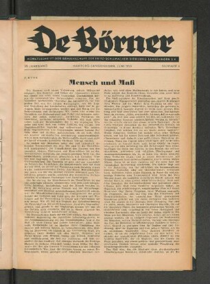 Mensch und Maß