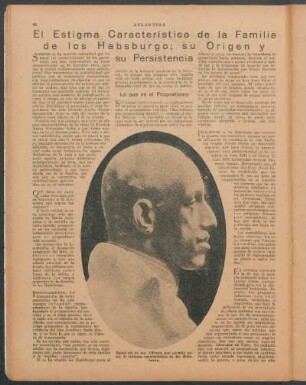 El estigma característico de la familia de los Habsburg; su origen y su persistencia