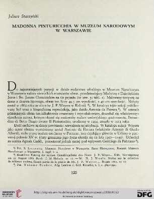 1: Madonna Pinturicchia w Muzeum Narodowym w Warszawie