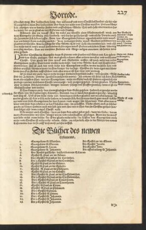 Die Bücher des newen Testaments.