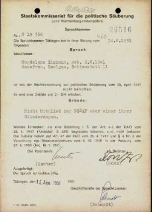 Tiemann, Magdalena
