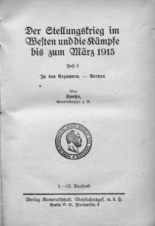 Heft 3: In den Argonnen - Verdun