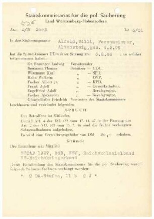 Alfeld, Willi