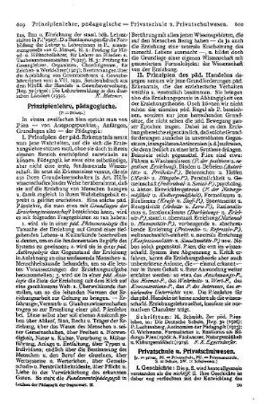 Prinzipienlehre, pädagogische