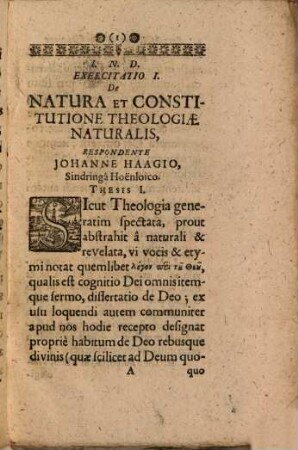 Theologia naturalis ...