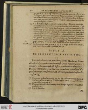 Caput X: De protectorii affinibus