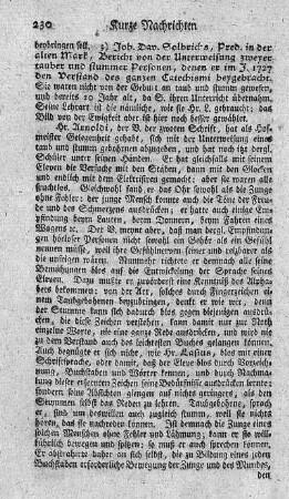 Praktische Unterweisung, taubstumme Personen reden und schreiben zu lehren.