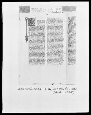 Biblia Latina — Initiale P, Folio 88verso