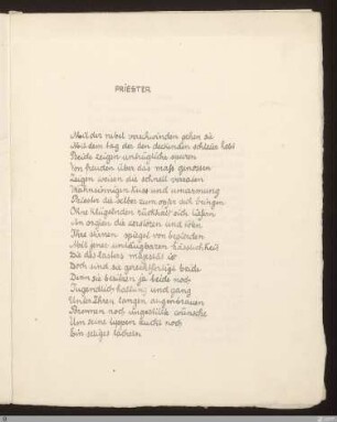 Priester : [SW I: H6]; [SW I, S. 74/128]