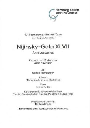 Nijinsky-Gala XLVII