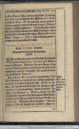 Das XXXII. Capitel. Ob auch böse Leut gute Zeichen thun können