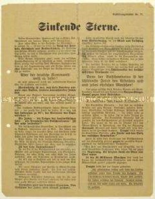 Antisemitisches Flugblatt der Deutschen Erneuerungs-Gemeinde gegen Russland und den Bolschewismus