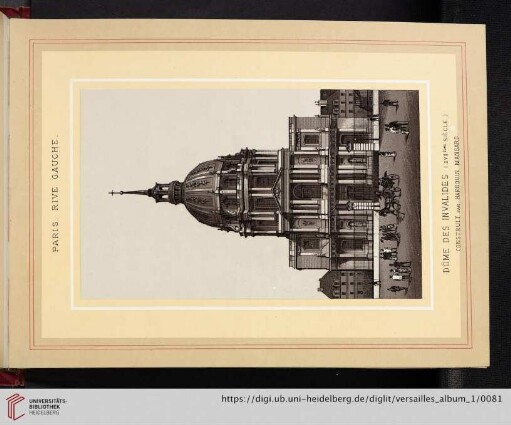 Paris, rive gauche. Dôme des Invalides