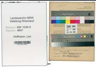 Entnazifizierung Leo Hoffmann , geb. 28.05.1896 (Gastwirt)