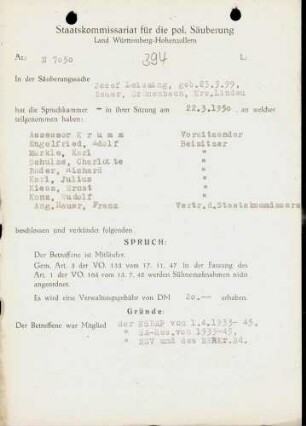 Leissing, Josef