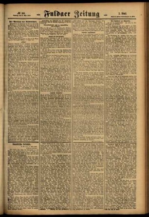 Zweite Ausgabe vom Samstag, den 06. Mai 1916.