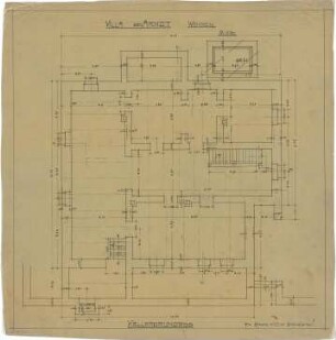 Billing, Hermann; Weinheim, Ehretstr. 9; Haus von Arndt - Grundriss Keller
