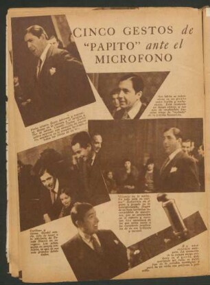 Cinco gestos de "Papito" ante el micrófono