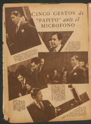 Cinco gestos de "Papito" ante el micrófono