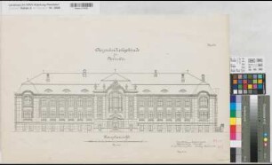 Münster (Münster) Oberpräsidium Blatt 2 Hauptansicht 1903 1 : 100 45 x 69 Druck KSM Nr. 1413,2