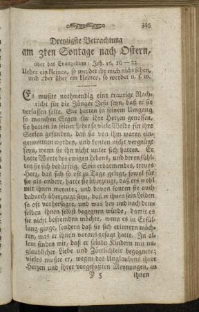 Dreyzigste Betrachtung am 3ten Sontage nach Ostern, [...]