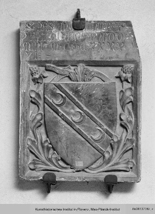 Grabstein und Wappen von Pasquino di Giuntino
