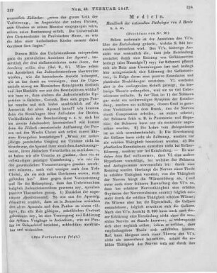 Henle, J.: Handbuch der rationellen Pathologie. Bd. 1. Einleitung und allgemeiner Teil. Braunschweig: Vieweg 1846 (Beschluss von Nr. 39)