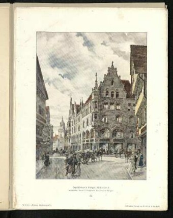 Geschäftshaus in Stuttgart, Kirchstrasse 3. Außenansicht.