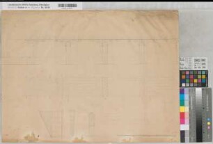 Herdecke (Herdecke) Ruhrbrücke Balkenkonstruktion 1816 60 preuß. Fuß = 17,4 cm 49,5 x 66 Zeichnung Neuenborn; Hartmann KSA Nr. 940b